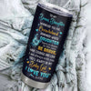 Personalized To My Bonus Daughter Gift Tumbler From Step Mom Stainless Steel Cup Sunflower My Baby Girl Stepdaughter Birthday Graduation Christmas Travel Mug | teecentury