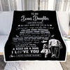 Personalized To My Bonus Daughter Gifts Blanket From Stepdad My Only Wish For You Stepdaughter Birthday Gifts Graduation Christmas Fleece Throw Blanket | teecentury