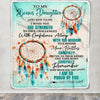 Personalized To My Bonus Daughter Gifts Blanket From Stepmom I Wish You The Strength Dream Catcher Stepdaughter Birthday Gifts Christmas Fleece Blanket | teecentury