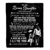 Personalized To My Bonus Daughter Gifts Blanket From Stepmom My Only Wish For You Stepdaughter Birthday Gifts Graduation Christmas Fleece Throw Blanket | teecentury