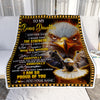 Personalized To My Bonus Daughter Gifts Blanket From Stepmom Stepdad I Wish You The Strength Eagle Stepdaughter Birthday Gifts Christmas Custom Fleece Blanket | teecentury
