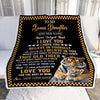 Personalized To My Bonus Daughter Gifts Blanket From Stepmom Stepdad This Old Tiger Love You Stepdaughter Birthday Gifts Graduation Christmas Fleece Blanket | teecentury