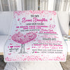 Personalized To My Bonus Daughter Gifts Blanket From Stepmom Stepdad Tree I Love You Always Stepdaughter Birthday Gifts Mothers Day Christmas Fleece Blanket | teecentury
