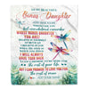 Personalized To My Bonus Daughter Gifts Blanket From Stepmom Stepdad Whenever You Feel Dragonfly Stepdaughter Birthday Gifts Christmas Fleece Blanket | teecentury
