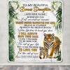 Personalized To My Bonus Daughter Gifts Blanket From Stepmom Stepdad Whenever You Feel Tiger Stepdaughter Birthday Gifts Graduation Christmas Fleece Blanket | teecentury