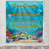 Personalized To My Bonus Daughter Gifts Blanket From Stepmom Stepdad Whenever You Feel Turtle Stepdaughter Birthday Gifts Graduation Christmas Fleece Blanket | teecentury