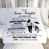 Personalized To My Bonus Daughter Gifts Blanket From Stepmom Whenever Woman Unique Birthday Gifts For Stepdaughter Graduation Christmas Custom Fleece Blanket | teecentury