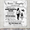 Personalized To My Bonus Daughter Gifts Blanket From Stepmom Whenever Woman Unique Birthday Gifts For Stepdaughter Graduation Christmas Custom Fleece Blanket | teecentury