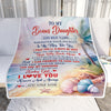 Personalized To My Bonus Daughter Gifts Blanket From Stepmom Wherever Your Journey In Life Beach Stepdaughter Birthday Gifts Customized Fleece Throw Blanket | teecentury