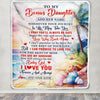 Personalized To My Bonus Daughter Gifts Blanket From Stepmom Wherever Your Journey In Life Beach Stepdaughter Birthday Gifts Customized Fleece Throw Blanket | teecentury