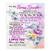 Personalized To My Bonus Daughter Gifts Blanket From Stepmom Wherever Your Journey In Life Dragonfly Stepdaughter Birthday Gifts Customized Fleece Blanket | teecentury
