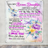 Personalized To My Bonus Daughter Gifts Blanket From Stepmom Wherever Your Journey In Life Dragonfly Stepdaughter Birthday Gifts Customized Fleece Blanket | teecentury