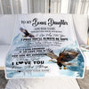 Personalized To My Bonus Daughter Gifts Blanket From Stepmom Wherever Your Journey In Life Eagle Stepdaughter Birthday Gifts Customized Fleece Throw Blanket | teecentury