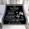 Personalized To My Bonus Daughter Gifts Blanket From Stepmom Wherever Your Journey In Life Stepmother Stepdaughter Birthday Gifts Christmas Fleece Blanket | teecentury