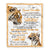 Personalized To My Bonus Daughter Gifts Blanket From Stepmom Wherever Your Journey In Life Tiger Stepdaughter Birthday Gifts Customized Fleece Throw Blanket | teecentury