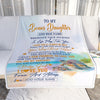 Personalized To My Bonus Daughter Gifts Blanket From Stepmom Wherever Your Journey In Life Turtle Stepdaughter Birthday Gifts Customized Fleece Throw Blanket | teecentury