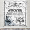 Personalized To My Bonus Daughter Gifts Blanket From Stepmom White Tiger My Only Wish For You Stepdaughter Birthday Gifts Graduation Christmas Fleece Blanket | teecentury