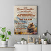 Personalized To My Bonus Daughter Gifts Canvas From Stepmom Whenever Bear Unique Birthday Gifts For Stepdaughter Graduation Christmas Custom  Art Print Framed Canvas | teecentury