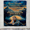 Personalized To My Bonus Daughter Gifts From Step Mom Blanket Don't Give Up Lion Gifts For Stepdaughter Birthday Graduation Christmas Customized Fleece Blanket | teecentury