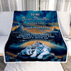 Personalized To My Bonus Daughter Gifts From Step Mom Blanket Don't Give Up White Tiger Gifts For Stepdaughter Birthday Graduation Christmas Fleece Blanket | teecentury