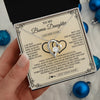 Forever Love Necklace 14K White Gold Finish | 2 | Personalized To My Bonus Daughter Gifts From Stepmom Bonus Daughter Birthday Gifts Jewelry Women Stepdaughter Pendant Necklace Christmas Gift Box Message Card | teecentury.myshopify