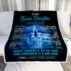 Personalized To My Bonus Daughter Gifts From Stepmother Dad Blanket Sometimes Lion Stepdaughter Birthday Gifts Graduation Christmas Customized Fleece Blanket | teecentury