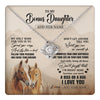 Love Knot Necklace 14K White Gold Finish | 1 | Personalized To My Bonus Daughter Gifts Necklace From Stepmom Stepdad Horse My Only Wish For You Stepdaughter Birthday Gifts Christmas Gift Box Message Card | https://teecentury.