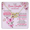 Interlocking Hearts Necklace 18K Yellow Gold Finish | 1 | Personalized To My Bonus Daughter Gifts Necklace From Stepmom Whenever Butterfly Unique Birthday Gifts Stepdaughter Graduation Christmas Gift Box Message Card | teecentury.myshopify