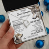 Forever Love Necklace 14K White Gold Finish | 2 | Personalized To My Bonus Daughter Gifts Necklace From Stepmom Whenever Wolf Unique Birthday For Stepdaughter Graduation Christmas Custom Gift Box Message Card | https://teecentury.