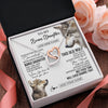 Interlocking Hearts Necklace Stainless Steel & Rose Gold Finish | 2 | Personalized To My Bonus Daughter Gifts Necklace From Stepmom Whenever Wolf Unique Birthday For Stepdaughter Graduation Christmas Custom Gift Box Message Card | https://teecentury.