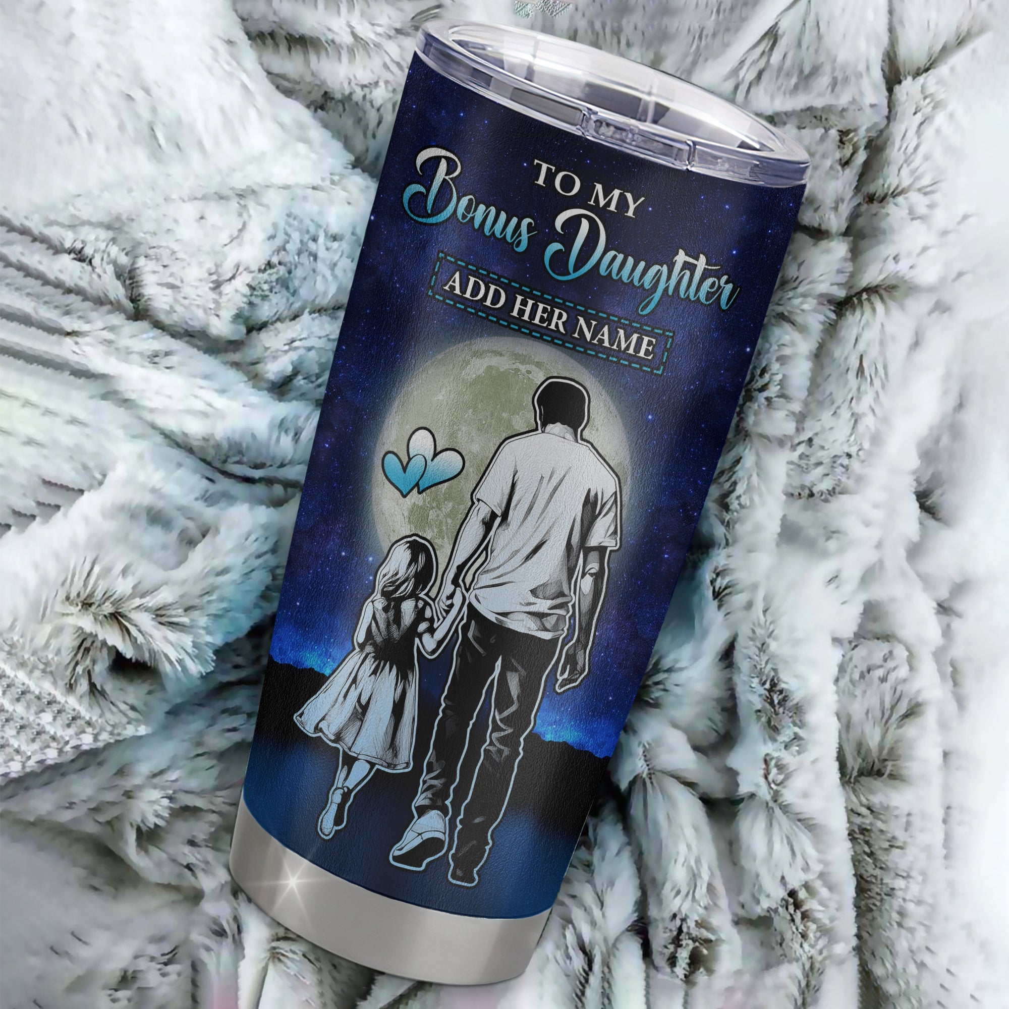 Personalized To My Bonus Daughter Gifts Tumbler From Stepdad I Closed My Eyes For A Moment Stepdaughter Birthday Graduation Christmas Custom Stainless Steel Travel Mug | teecentury