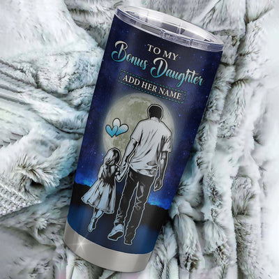 Personalized To My Bonus Daughter Gifts Tumbler From Stepdad I Closed My Eyes For A Moment Stepdaughter Birthday Graduation Christmas Custom Stainless Steel Travel Mug | teecentury