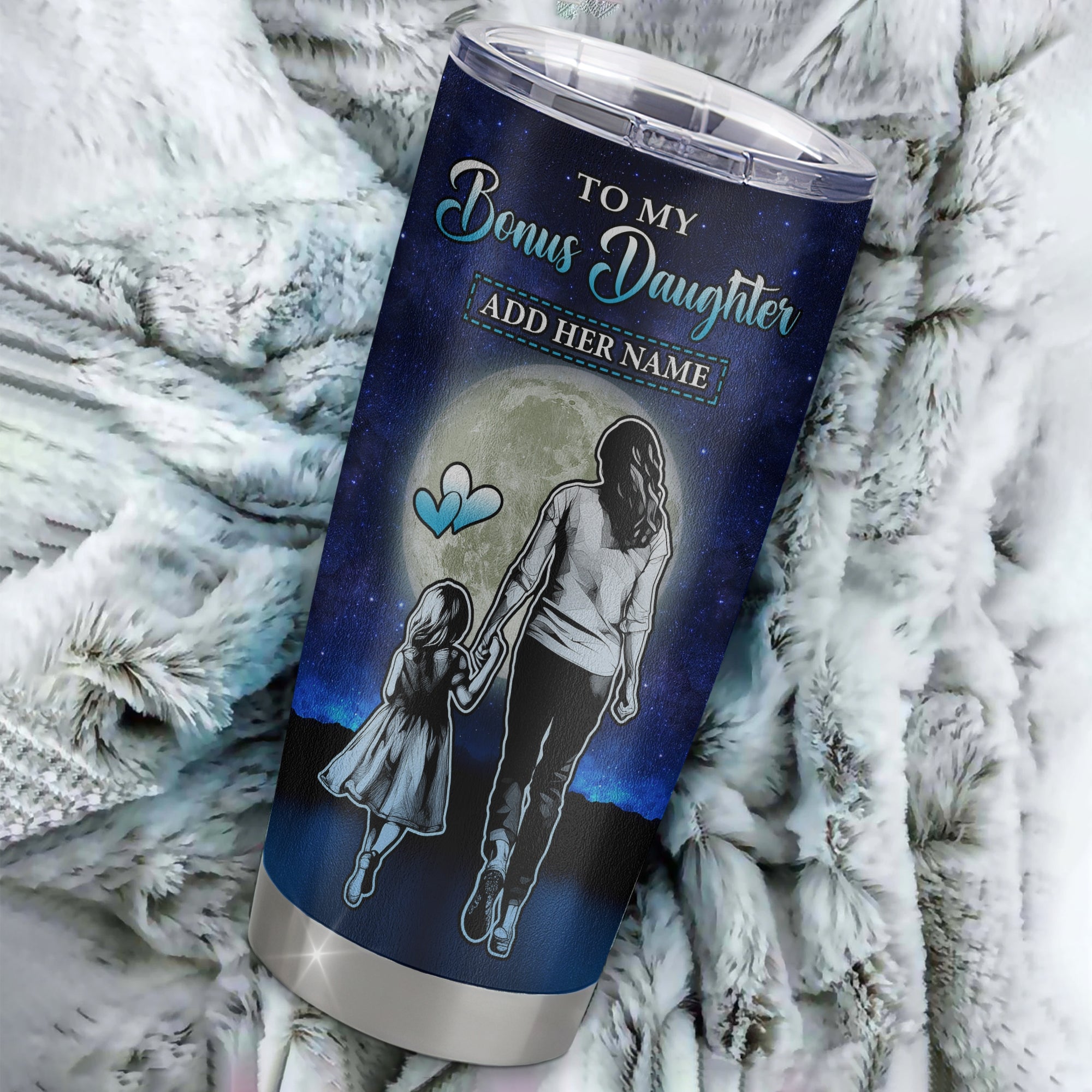 Personalized To My Bonus Daughter Gifts Tumbler From Stepmom I Closed My Eyes For A Moment Stepdaughter Birthday Graduation Christmas Custom Stainless Steel Travel Mug | teecentury