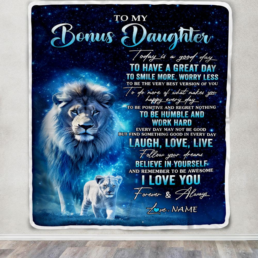 To my daughter lion blanket best sale