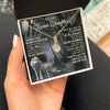 Alluring Beauty Necklace 18K Yellow Gold Finish | 2 | Personalized To My Bonus Daughter Necklace From Step Dad Mom Never Feel That You Are Alone Wolf Birthday Jewelry Christmas Customized Gift Box Message Card | teecentury