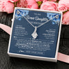 Alluring Beauty Necklace 14K White Gold Finish | 2 | Personalized To My Bonus Daughter Necklace From Stepdad Proud Of You Birthday Gifts For Stepdaughter Jewelry Gifts Christmas Custom Gift Box Message Card | https://teecentury.