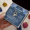 Forever Love Necklace 18K Yellow Gold Finish | 2 | Personalized To My Bonus Daughter Necklace From Stepdad Proud Of You Birthday Gifts For Stepdaughter Jewelry Gifts Christmas Custom Gift Box Message Card | https://teecentury.