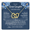 Interlocking Hearts Necklace 18K Yellow Gold Finish | 1 | Personalized To My Bonus Daughter Necklace From Stepdad Proud Of You Birthday Gifts For Stepdaughter Jewelry Gifts Christmas Custom Gift Box Message Card | https://teecentury.