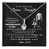 Alluring Beauty Necklace 14K White Gold Finish | 1 | Personalized To My Bonus Daughter Necklace From Stepfather Whenever You Feel Overwhelmed Stepdaughter Jewelry Birthday Christmas Customized Message Card | teecentury