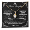 Alluring Beauty Necklace 18K Yellow Gold Finish | 1 | Personalized To My Bonus Daughter Necklace From Stepmom Dad Inspirational Strength Bonus Daughter Birthday Gifts Christmas Customized Gift Box Message Card | teecentury