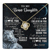 Love Knot Necklace 18K Yellow Gold Finish | 1 | Personalized To My Bonus Daughter Necklace From Stepmom Never Forget I Love You White Tiger Stepdaughter Birthday Christmas Customized Gift Box Message Card | teecentury