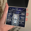 Love Knot Necklace 14K White Gold Finish | 2 | Personalized To My Bonus Daughter Necklace From Stepmother Dad I Close My Eyes White Tiger Stepdaughter Birthday Gift Christmas Gift Box Message Card | https://teecentury.