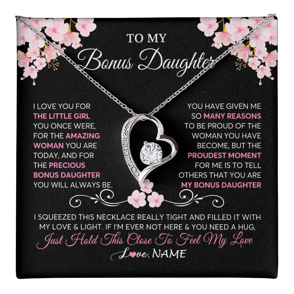 To My Daughter I Hold Close To My Heart Personalized Pendant