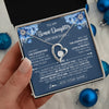 Forever Love Necklace 14K White Gold Finish | 2 | Personalized To My Bonus Daughter Necklace From Stepmother Proud Of You Birthday Gifts For Stepdaughter Jewelry Gifts Christmas Custom Gift Box Message Card | https://teecentury.