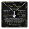 Alluring Beauty Necklace 14K White Gold Finish | 1 | Personalized To My Bonus Daughter Necklace From Stepmother Stepdad I Love You Gift For My Stepdaughter Birthday Gifts Christmas Custom Gift Box Message Card | teecentury.myshopify