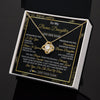 Love Knot Necklace 18K Yellow Gold Finish | 2 | Personalized To My Bonus Daughter Necklace From Stepmother Stepdad I Love You Gift For My Stepdaughter Birthday Gifts Christmas Custom Gift Box Message Card | teecentury.myshopify