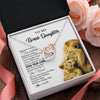 Interlocking Hearts Necklace Stainless Steel & Rose Gold Finish | 2 | Personalized To My Bonus Daughter Necklace from Stepdad Whenever You Fell Overwhelmed Lion Stepdaughter Birthday Christmas Customized Gift Box Message Card | teecentury