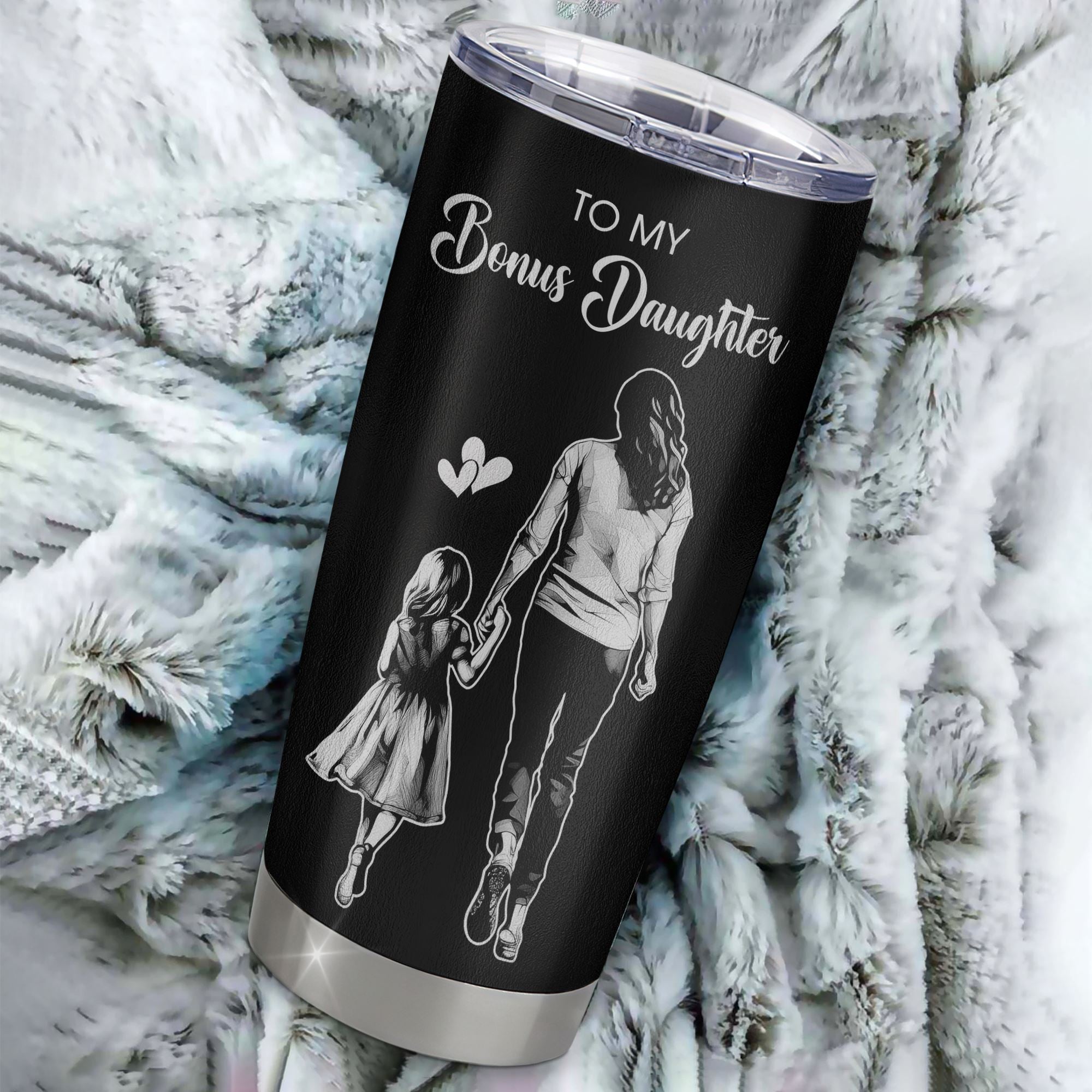 Personalized To My Bonus Daughter Tumbler From Bonus Mom Stainless Steel Cup It Is Not DNA I Love You Stepdaughter Birthday Gifts Meaningful Christmas Custom Travel Mug | teecentury