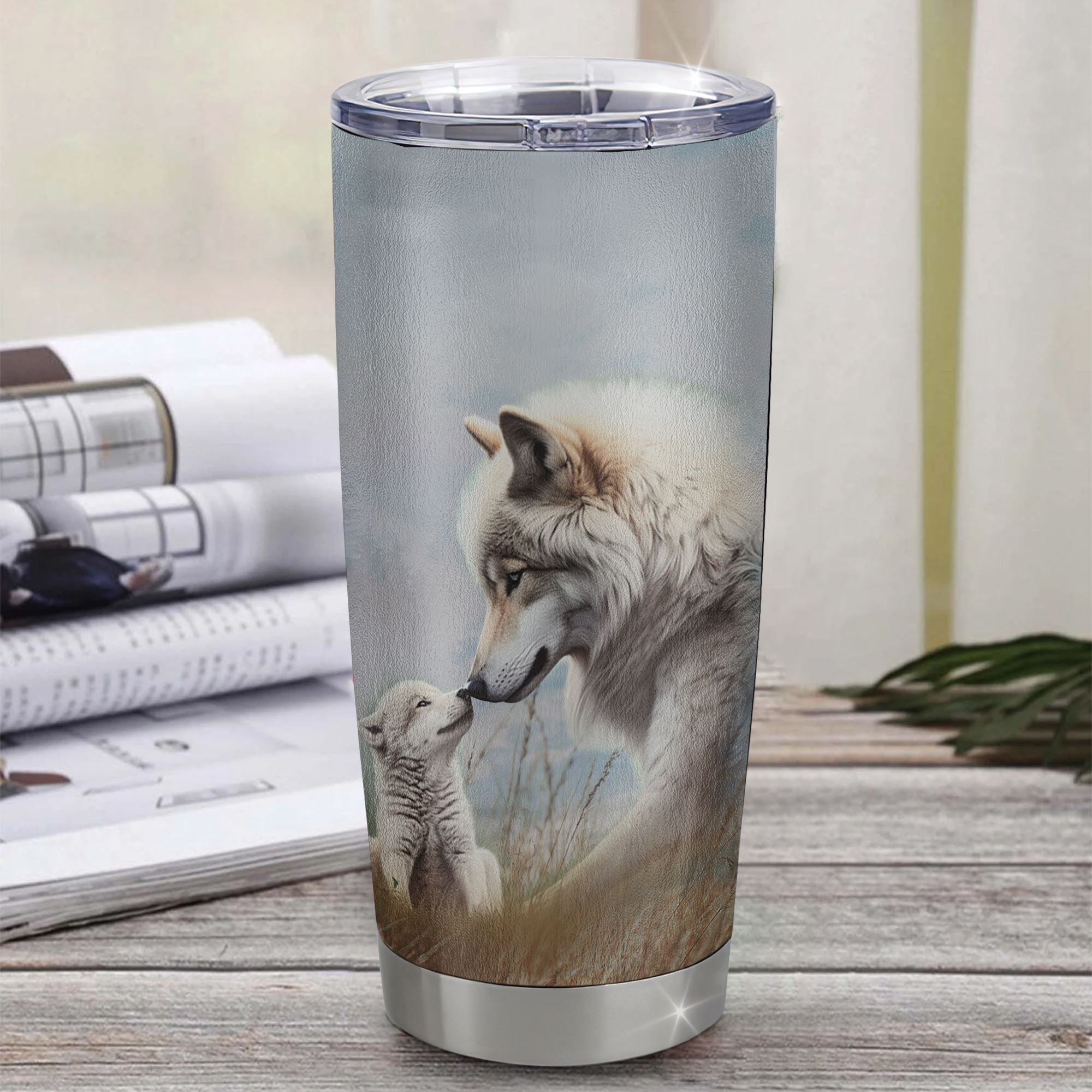 Personalized To My Bonus Daughter Tumbler From Stepmom Stepdad Never Forget That I Love You Wolf Stepdaughter Birthday Gifts Graduation Christmas Custom Travel Mug | teecentury