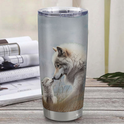 Personalized To My Bonus Daughter Tumbler From Stepmom Stepdad Never Forget That I Love You Wolf Stepdaughter Birthday Gifts Graduation Christmas Custom Travel Mug | teecentury